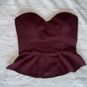Aritzia Babaton strapless Peplum Bustier